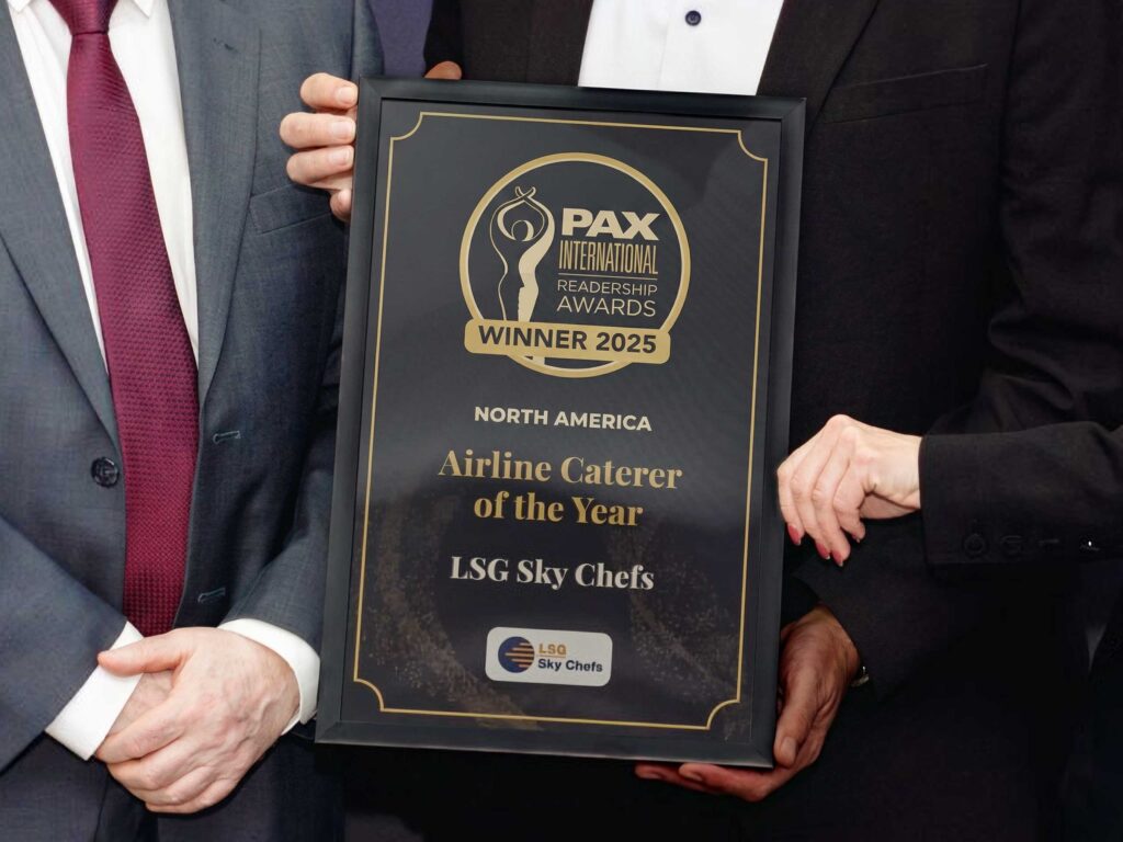 LSG Sky Chefs – Americas Wins Airline Caterer of the Year for North America at 2025 PAX International Readership Awards